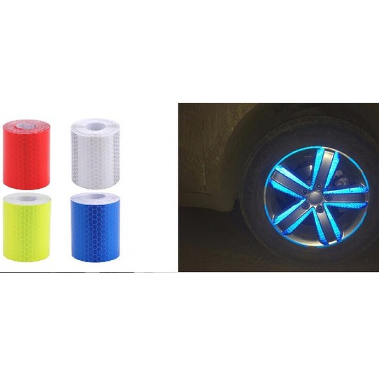 Nano Car Reflective Sticker Warning Strip Tape Color Trunk Exterior