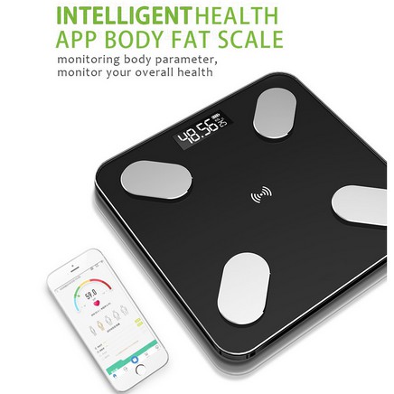 Timbangan Badan Digital Smart Scale Body Fat Monitor Solar Baterai App Weight Scale SmartApp Weight