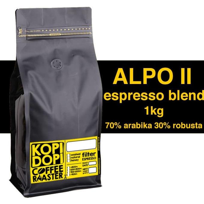 

Biji Kopi Bubuk Espresso Blend ALPO II 70:30 1kg 1 kg