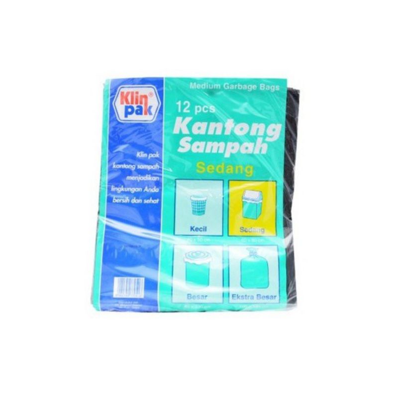 Klinpak Kantong sampah Sedang ukuran 60 x 80cm - klinpak kantong sampah