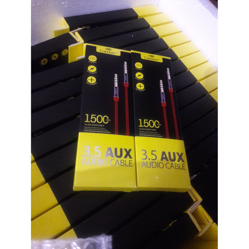 promo Kabel Audio Earldom 1,5 meter AUX jack 3,5mm Kualitas Terbaik