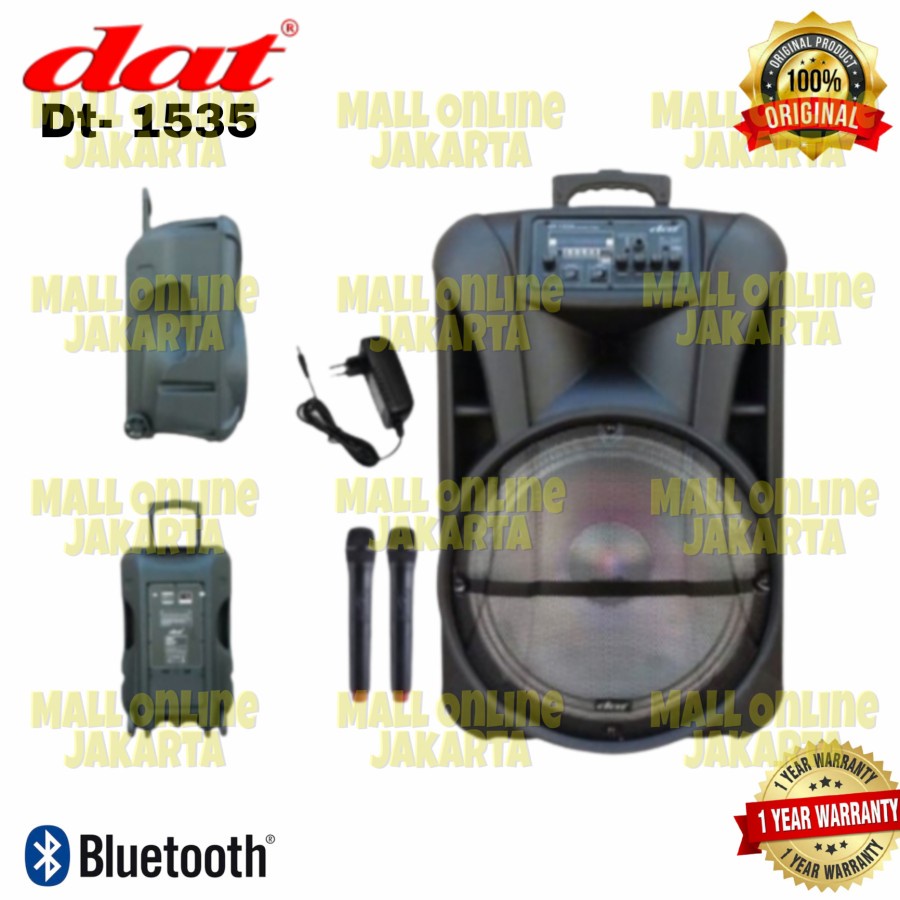 Speaker Aktif 15 Inch Portable DAT DT 1535 15 Inch Trolley DAT DT1535