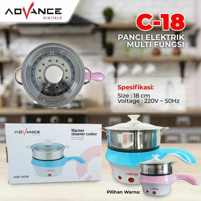 Advance C-18 Panci Elektrik 18 cm Multi Fungsi