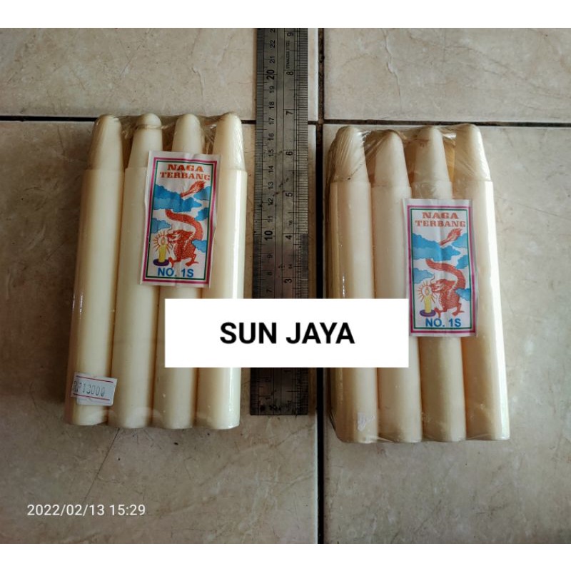 Lilin Putih Cap Naga Terbang 1S