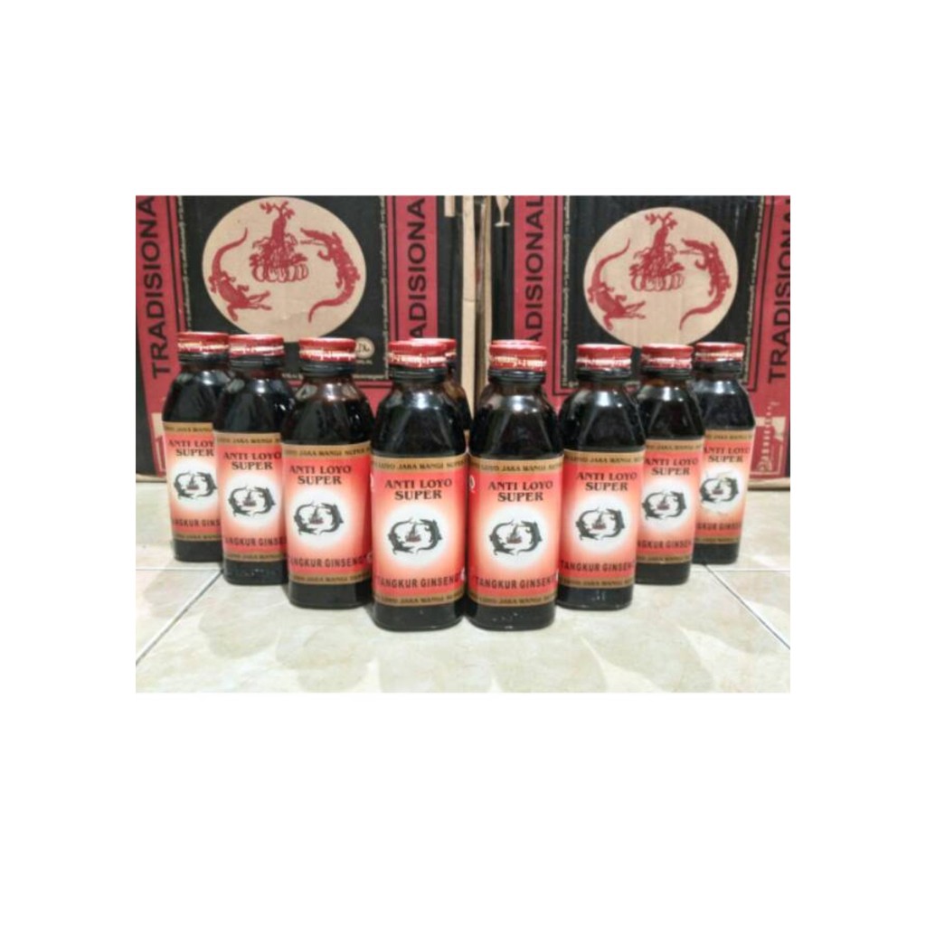 1 PACK JAMU TANGKUR GINSENG ANTI LOYO ISI 10 BOTOL 150ml