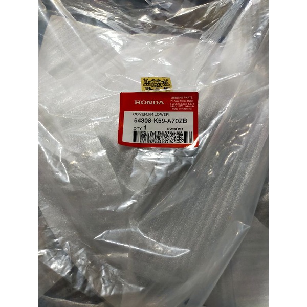 cover tahanan lumpur depan vario 150 2018 2019 asli 64308k59a70zb