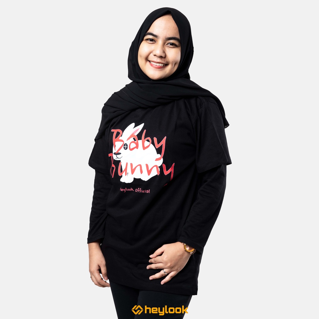 HEYLOOK Project  - Bunny | T-Shirt Pria Wanita | Kaos Pria Wanita