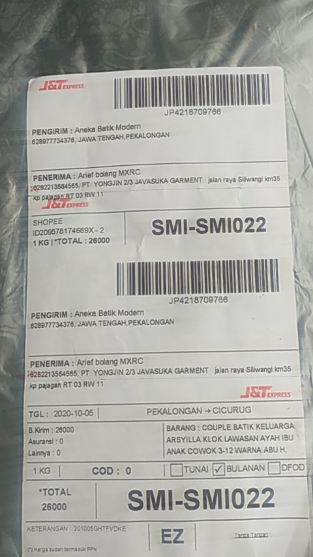 Couple Batik Keluarga Arsyilla Klok Lawasan Ayah Ibu Anak Cowok 3-12 Warna Abu Hitam Putih  Family