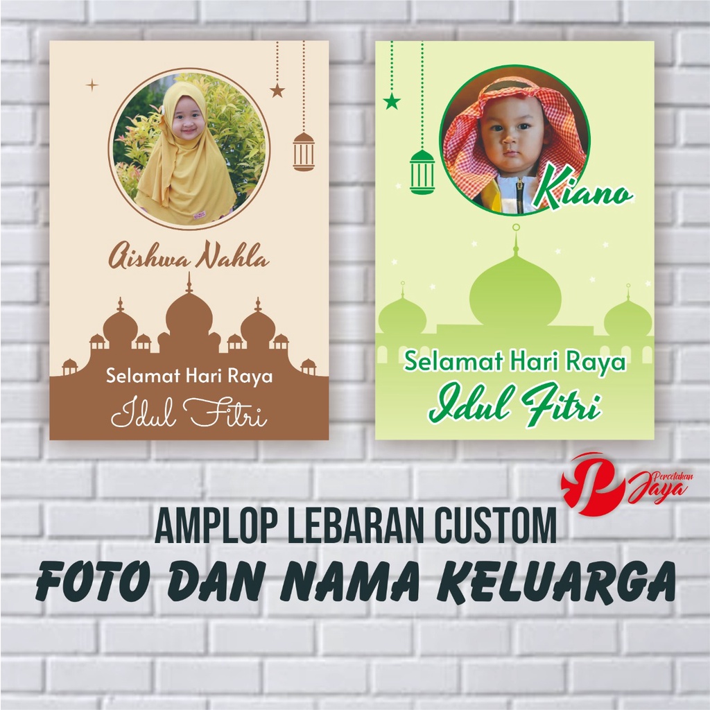 

Amplop Lebaran Custom 8 PCS req Foto & Tulisan 1 pack