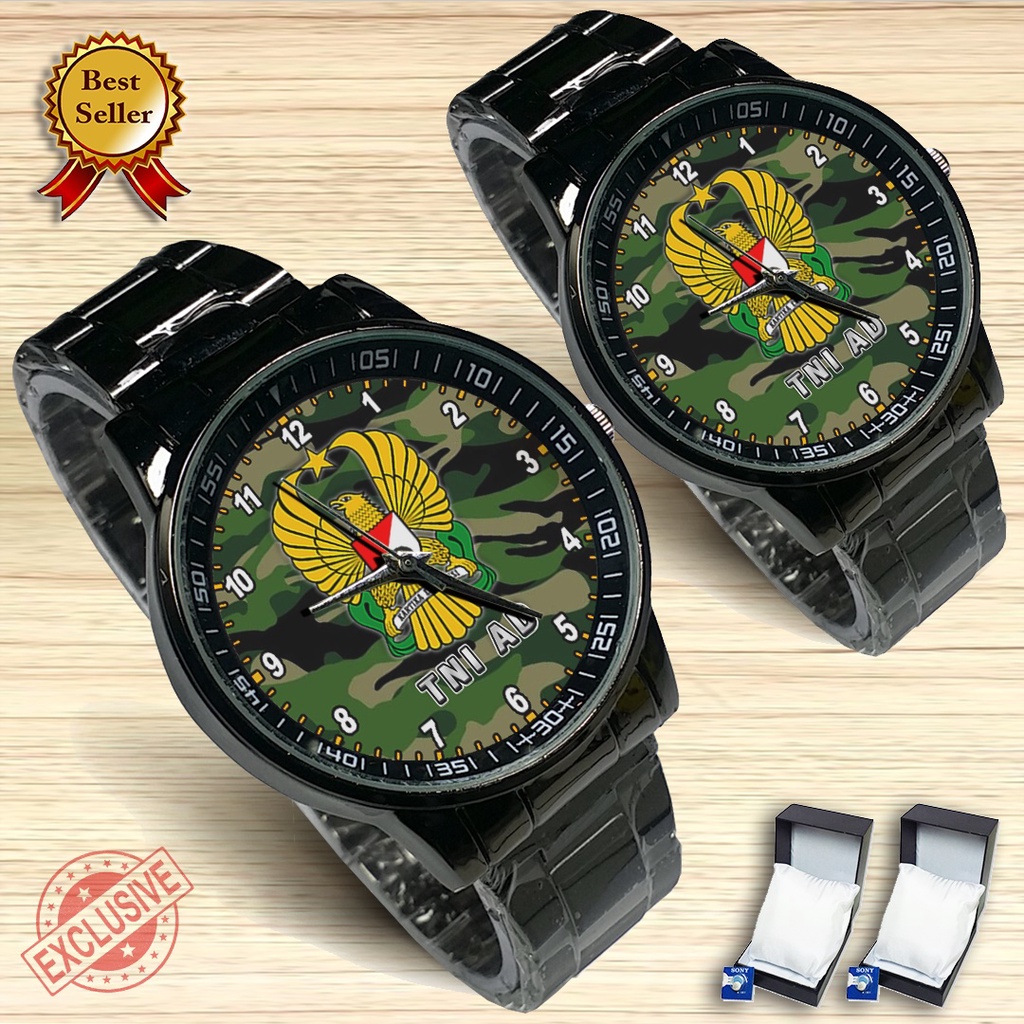 {Exclusive} Jam Tangan Couple TENTARA NASIONAL INDONESIA AD - 2