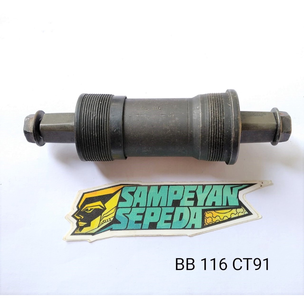 BB Kotak Shimano 110, 116, 122 Bottom Bracket As Pedal As Tengah Sepeda