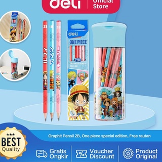 Jual BURUAN SERBU Deli One Piece Graphit Pencil / Pensil Kayu Grafit 2B ...