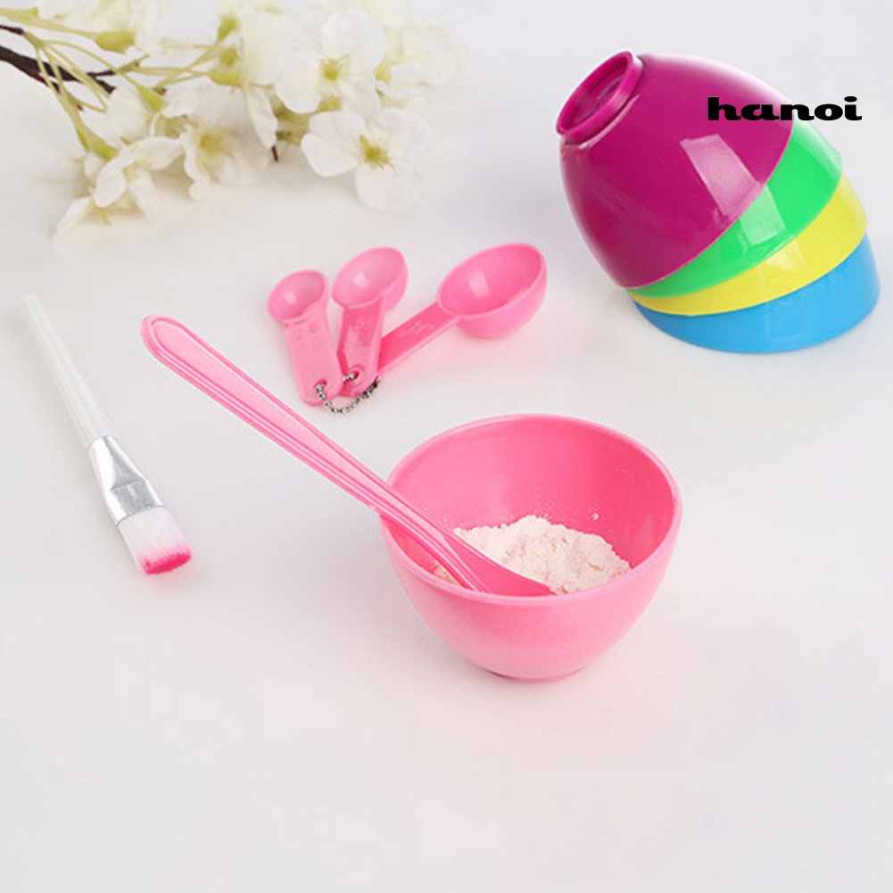 HQTM_4 in 1 DIY Homemade Makeup Beauty Facial Face Mask Bowl Brush Spoon Stick Tools