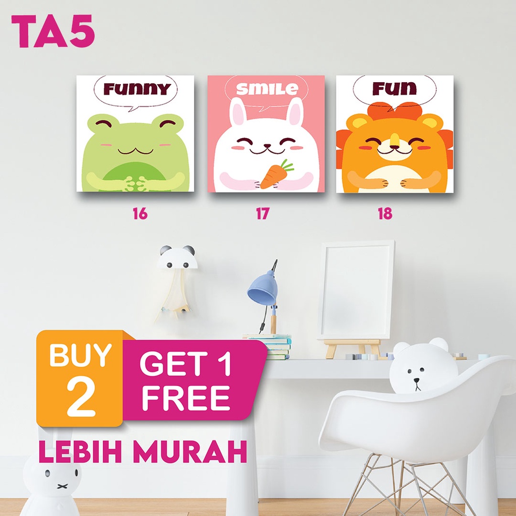 Hiasan Dinding Minimalis Wall Decor Pajangan Dinding Kamar Anak Huruf  Premium 1515