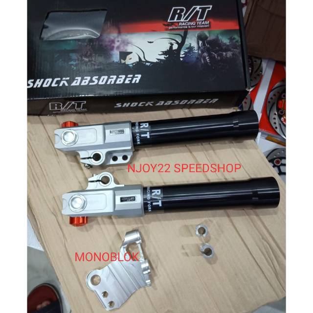 TABUNG BOTOM SHOCK SOK DEPAN COPY RT STAGE BREKET MONOBLOK-2PISTON