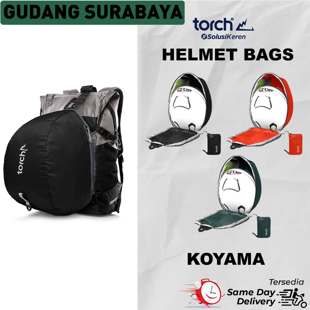 TORCH Surabaya Tas Helm Tas Sepeda Foldable Bag Koyama 19 L