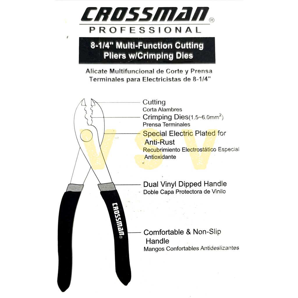 CROSSMAN Tang potong 8.1/4&quot; / Multifunction plier tang multifungsi