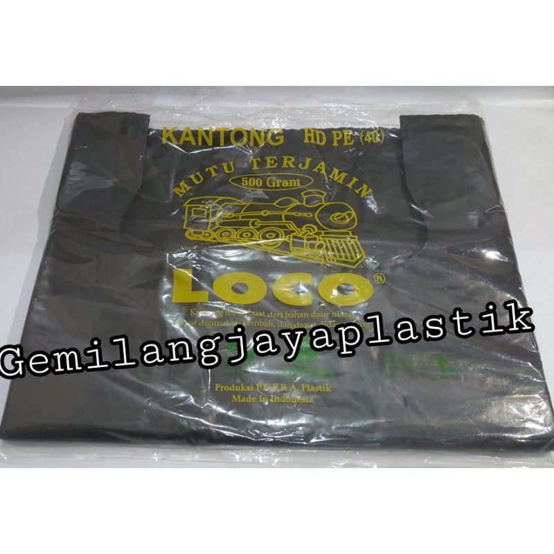 Kantong Plastik Kresek Loco Hitam Tebal 500gr