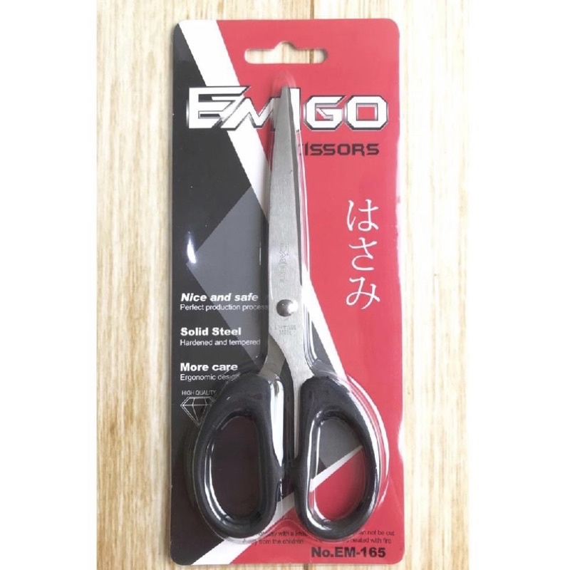 

Gunting tanggung 6inch 16cm Emigo Pemotong Scissors Malang Gojek Tri Tunggal Potong Hitam Tajam Kuat