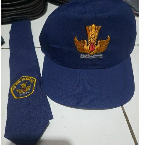 TOPI SMP/SMA BORDIR+DASI(PAKET HEMAT)UKURAN BESAR