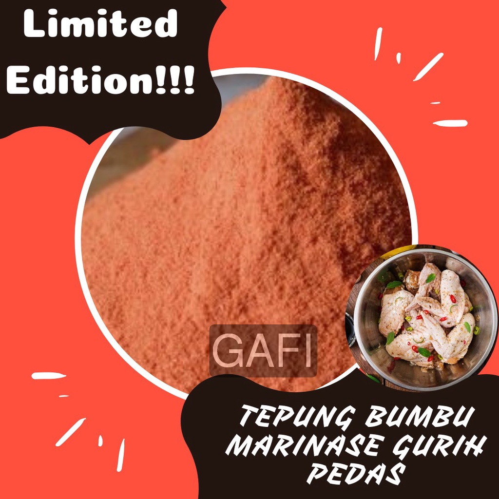 

Bubuk Tepung Marinase Gurih Pedas 1Kg Tepung Bumbu Marinase Gurih Pedas Powder 1Kg Murah Kiloan Premium Murni Tanpa Campuran Aneka Instan Asli Enak Terbaik Halal Kekinian Pabrik Grosir Agen Distributor Toko