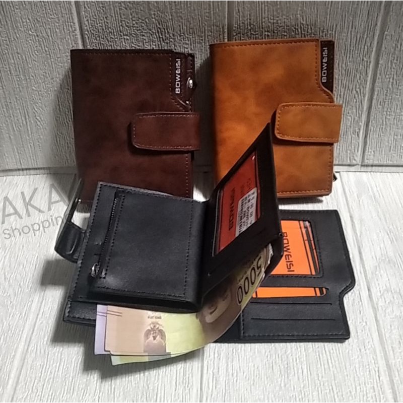 Dompet Pendek Lipat Kancing ORIGINAL BRANDED BOWEISI DG01