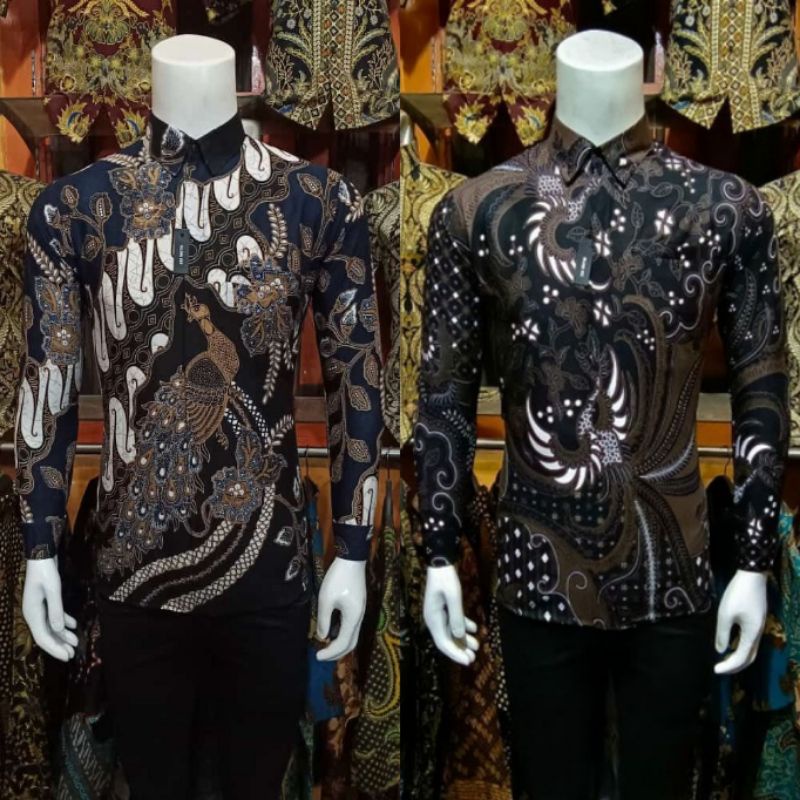 Batik Pria Slim fit Baju Batik Pria Premium Kemeja Batik Lengan Panjang Seragam Dinas Kopri Mahapran