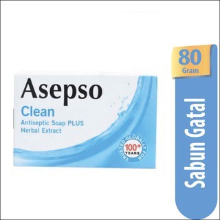 Asepso Clean Antiseptic Soap PLUS Herbal Extract - 80 ml