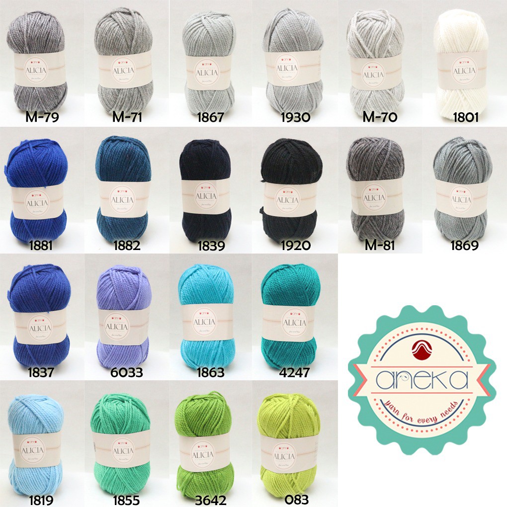 KATALOG - Benang Rajut Wool Alicia Yarn 2