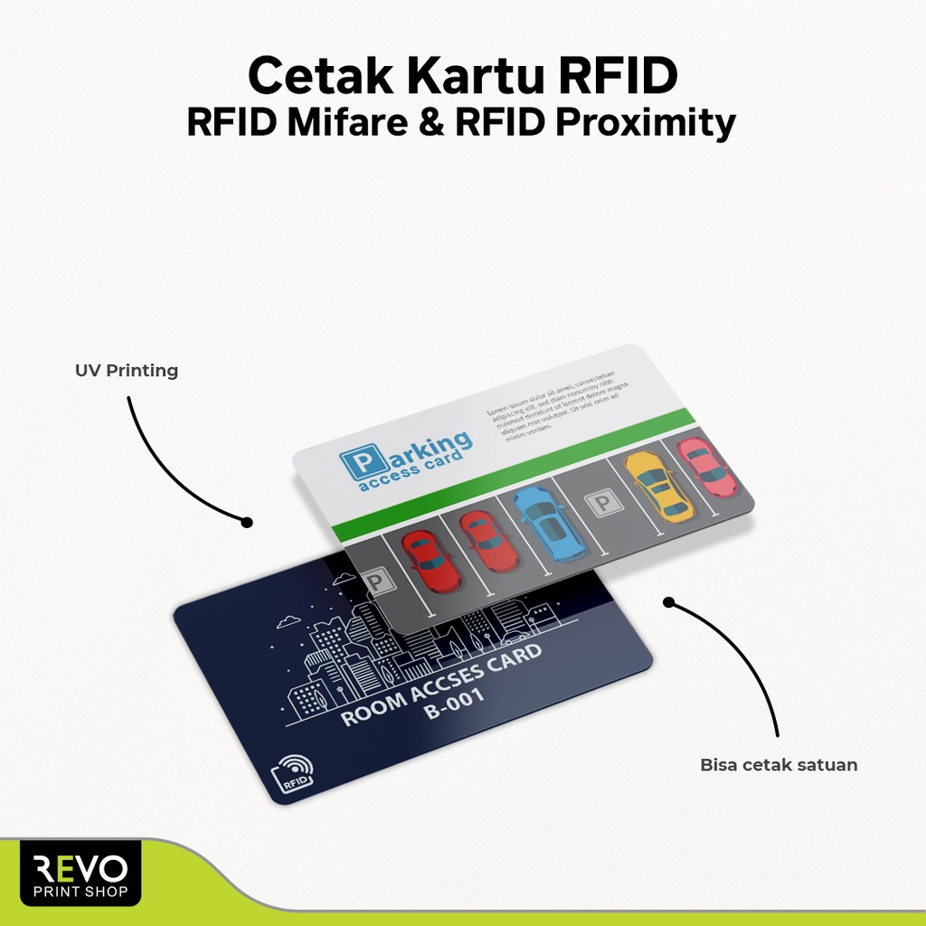 

Cetak kartu RFID Mifare, Proximity 1 SISI