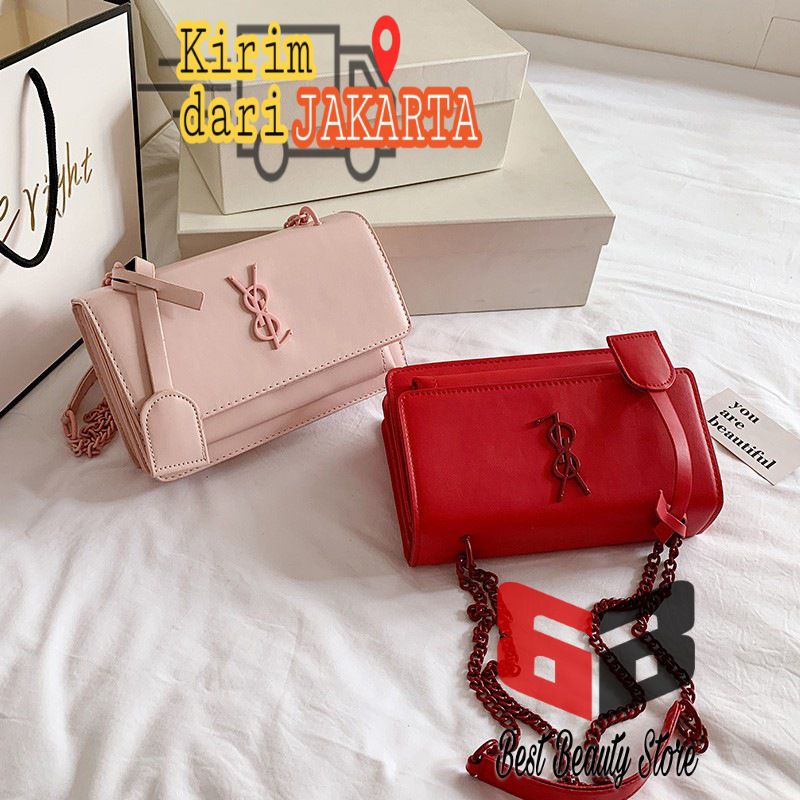 Tas import Tas selempang pelangi fashion wanita