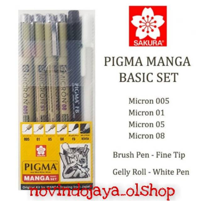 

Pigma Manga Basic Set