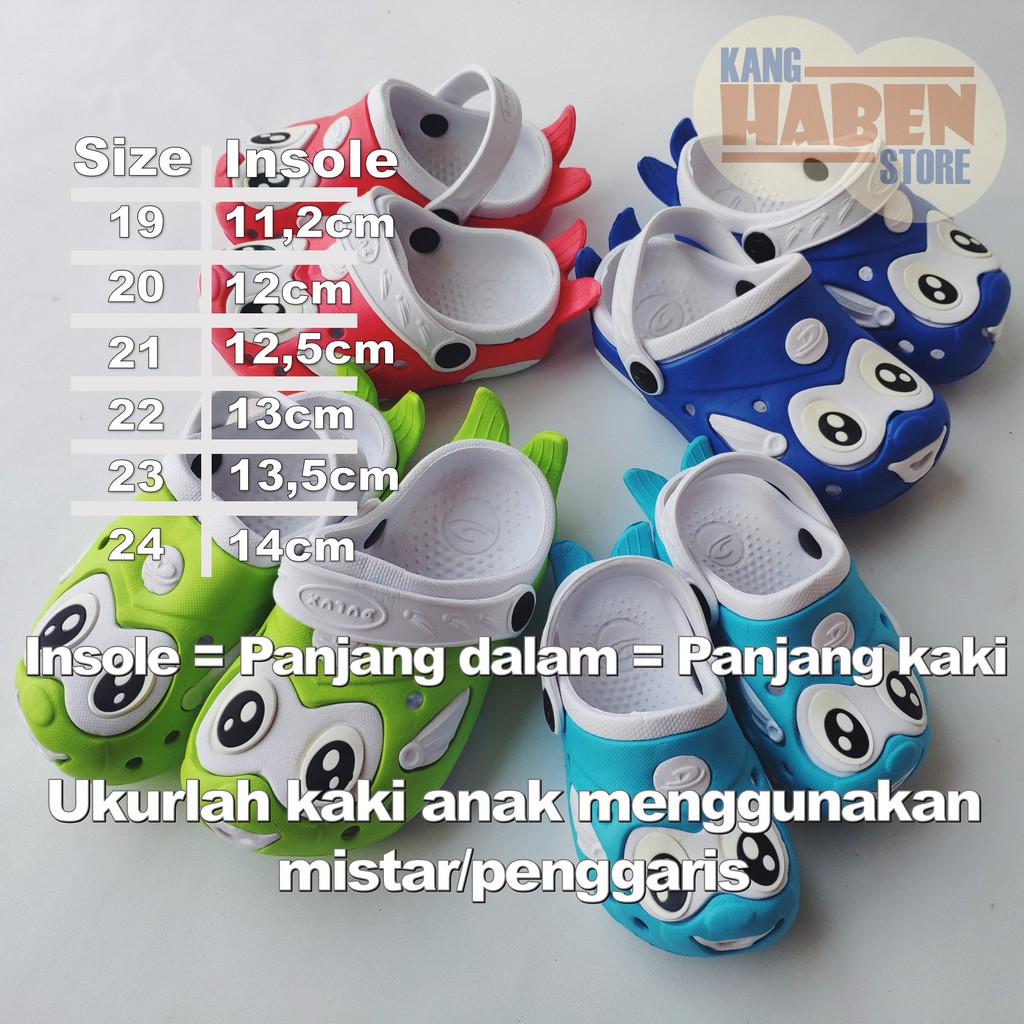 220E Sandal Bayi Baim Ikan Lucu - Fashion Anak Laki Laki Perempuan Balita Sendal Dulux