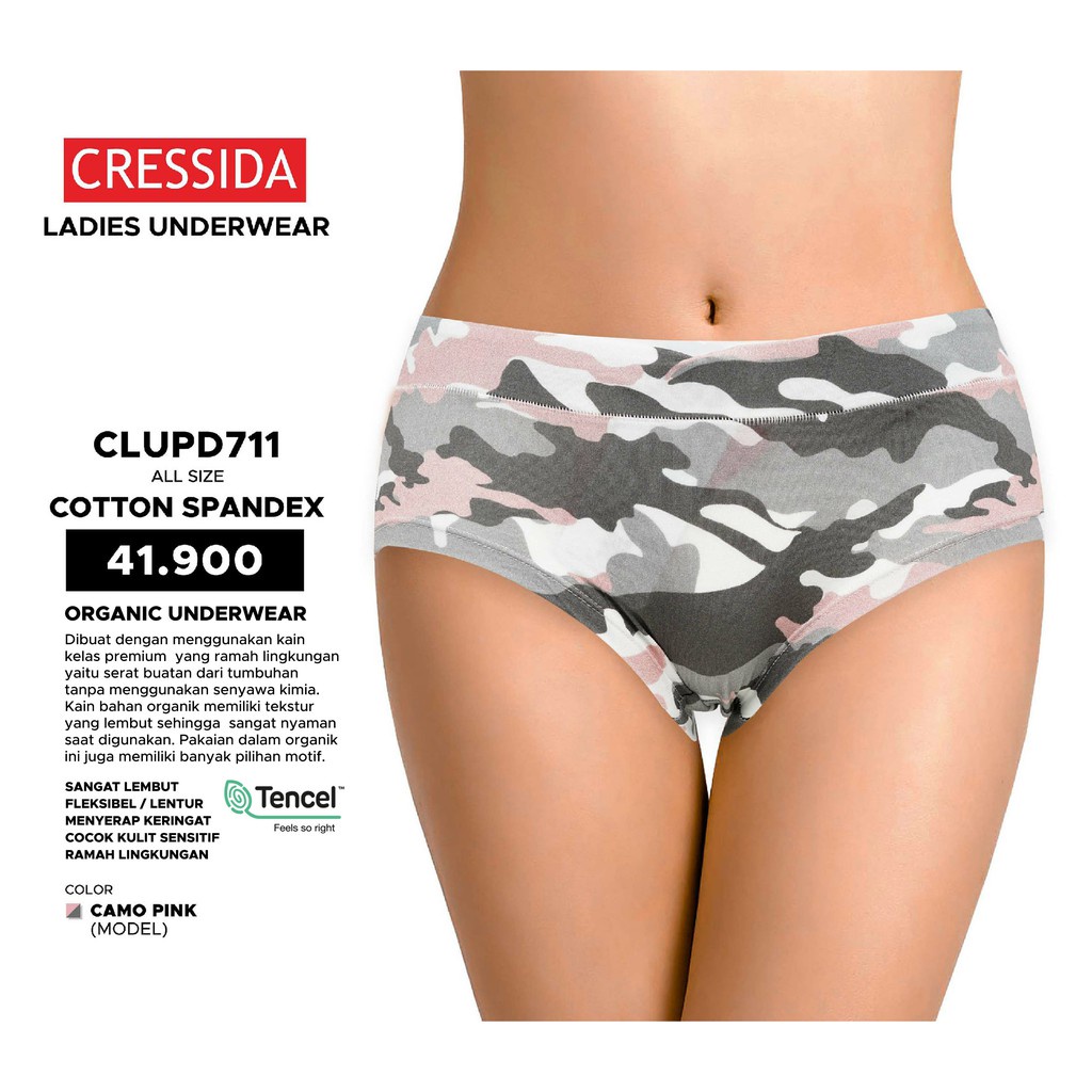 gof CRESSIDA Celana Dalam Wanita Pakaian Dalam Lembut-Underwear Motif