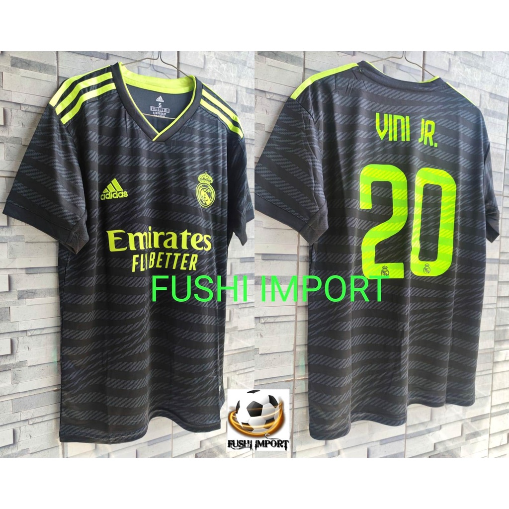 Jersey Baju Bola Madrid 3rd Third 2022 2023 Grade Ori