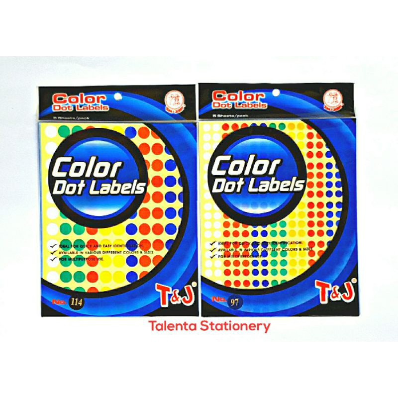 Label Dot Tom &amp; Jerry 97 / 114 Warna Warni