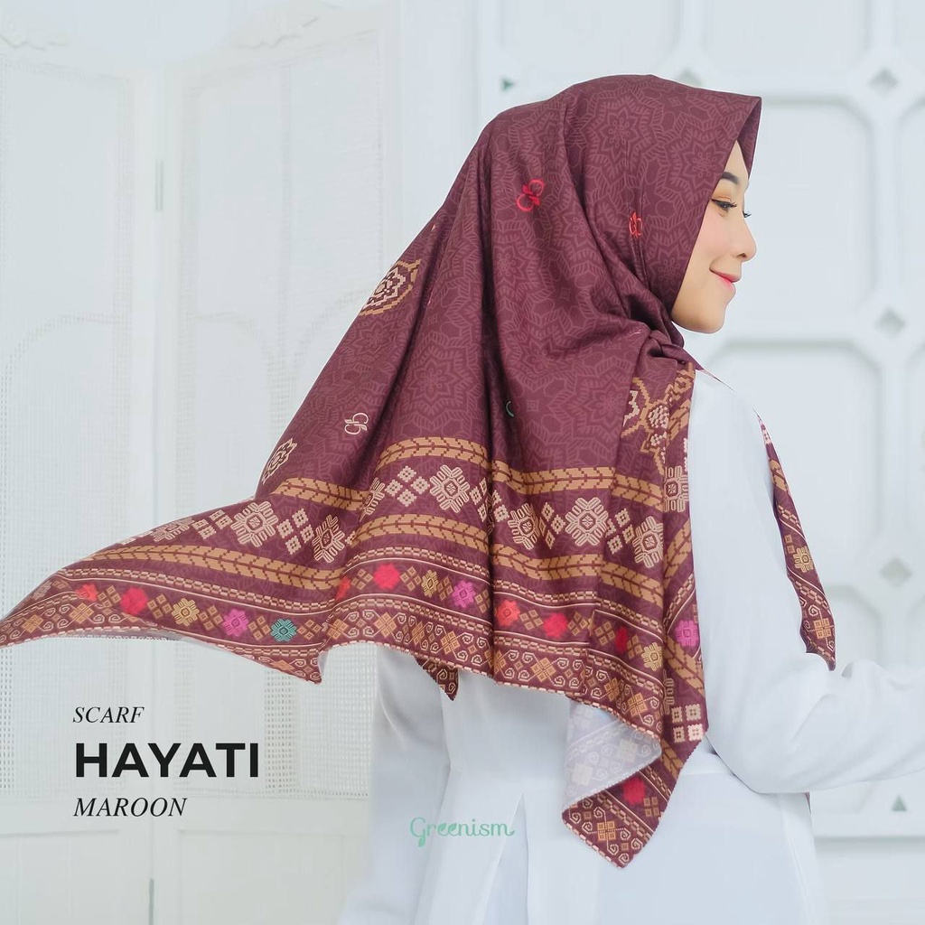 Greenism Scarf Hayati Quality Premium Syari'i