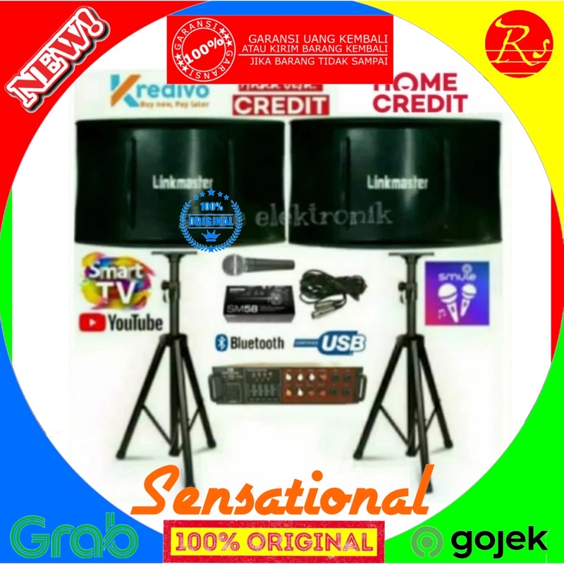 Paket Karaoke Sound System Linkmaster 10 Inc Upgrade Ampli Mixer Karaoke
