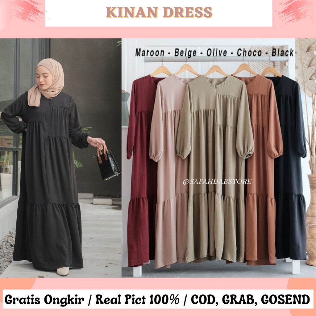 KINAN DRESS / DRESS KONDANGAN / DRESS SIMPLE / BUSUI