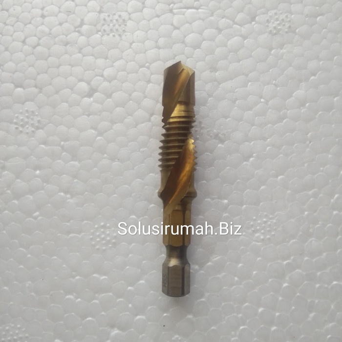 MATABOR PEMBUAT ULIR M10 10MM BIJI BAUT TAP HEX DRILL BIT TITANIUM MAT