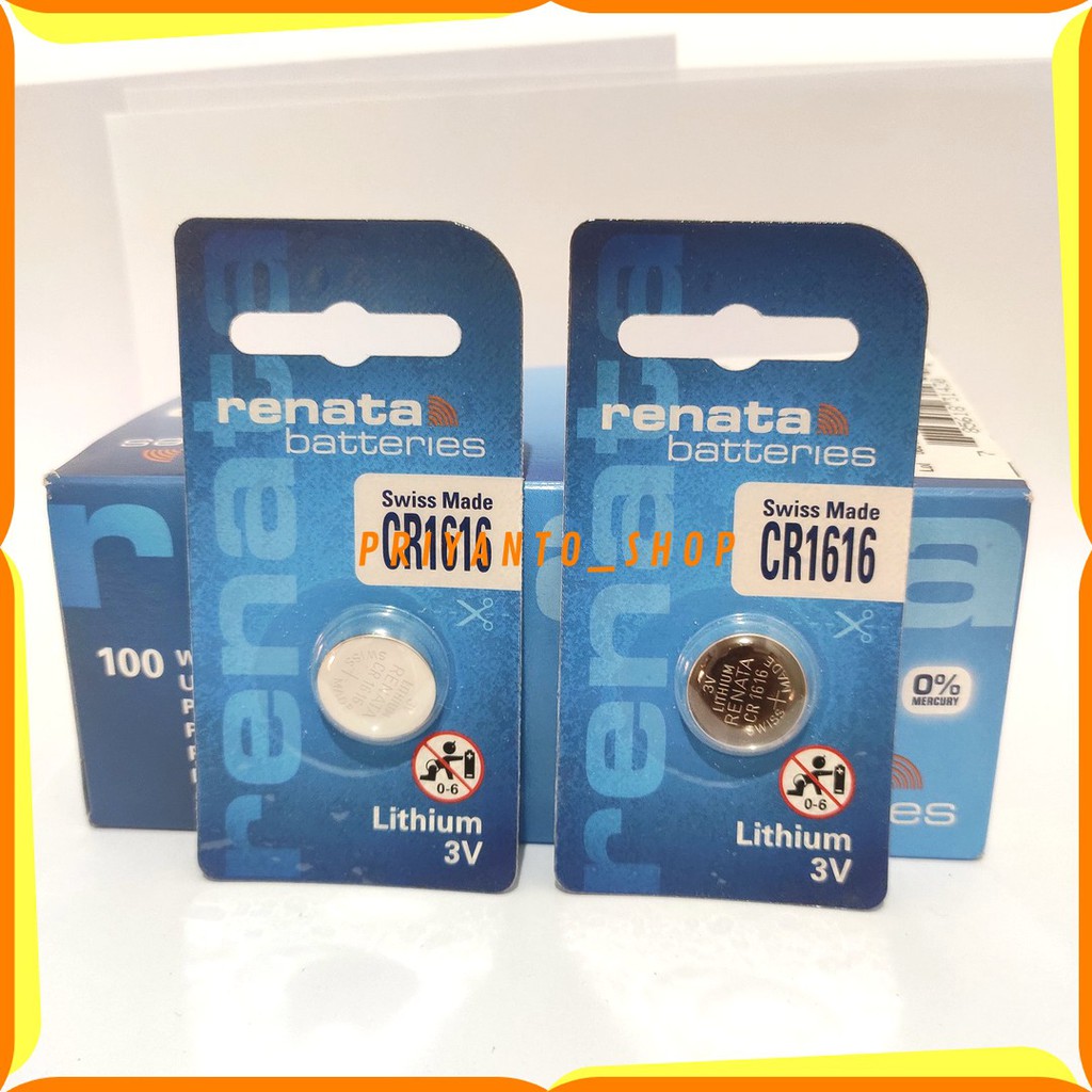 BATTERY BATERE BATREI RENATA CR-1616 CR 1616 3V LITHIUM ORIGINAL