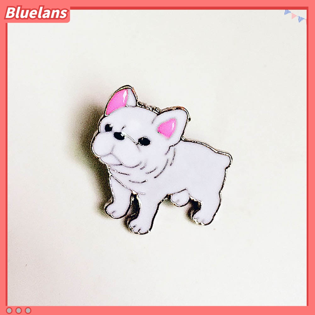 Bros Pin Enamel Bentuk Hewan Anjing Lucu Untuk Kerah Jaket Kemeja