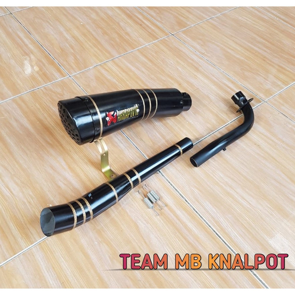 KNALPOT SUPRA FIT NEW - SUPRA X 100 R9 H2 AKRAPOVIC BLACK