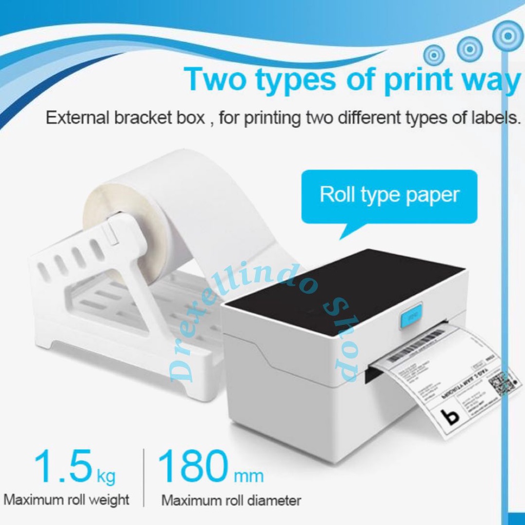 Printer Thermal Label Barcode EPPOS EP9220UB ZJ-9220 USB BLUETOOTH ZJ9220