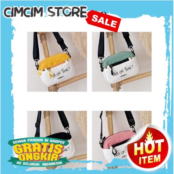 TAS KEKINIAN TERBARU TERMURAH / DOMMO - D1512 TAS TRICK - Tas Selempang Wanita