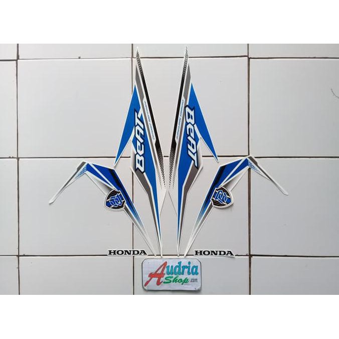 Terbaru Striping Stiker Motor Honda Beat Fi Cw 2019 Full Putih