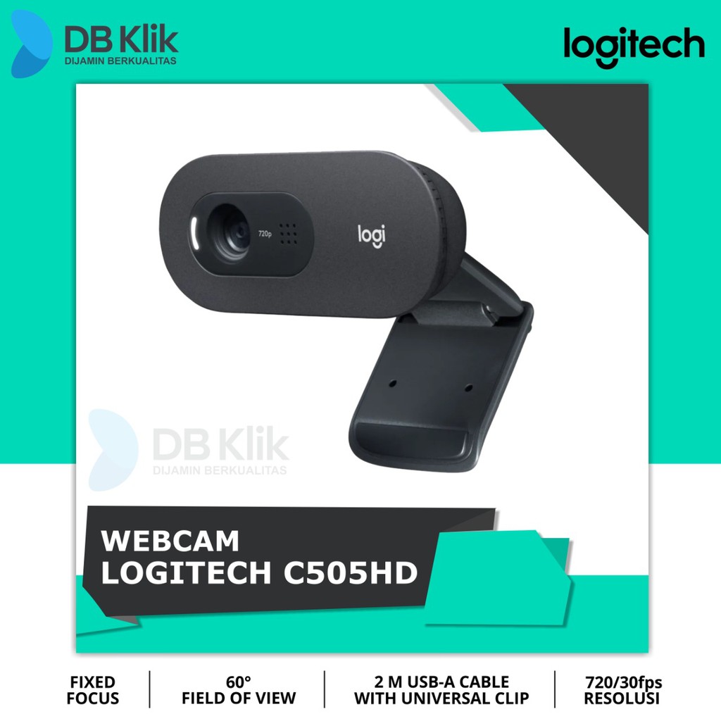 Webcam Logitech C505HD 720p/30fps  - Web Cam Logitech C505 HD 720p