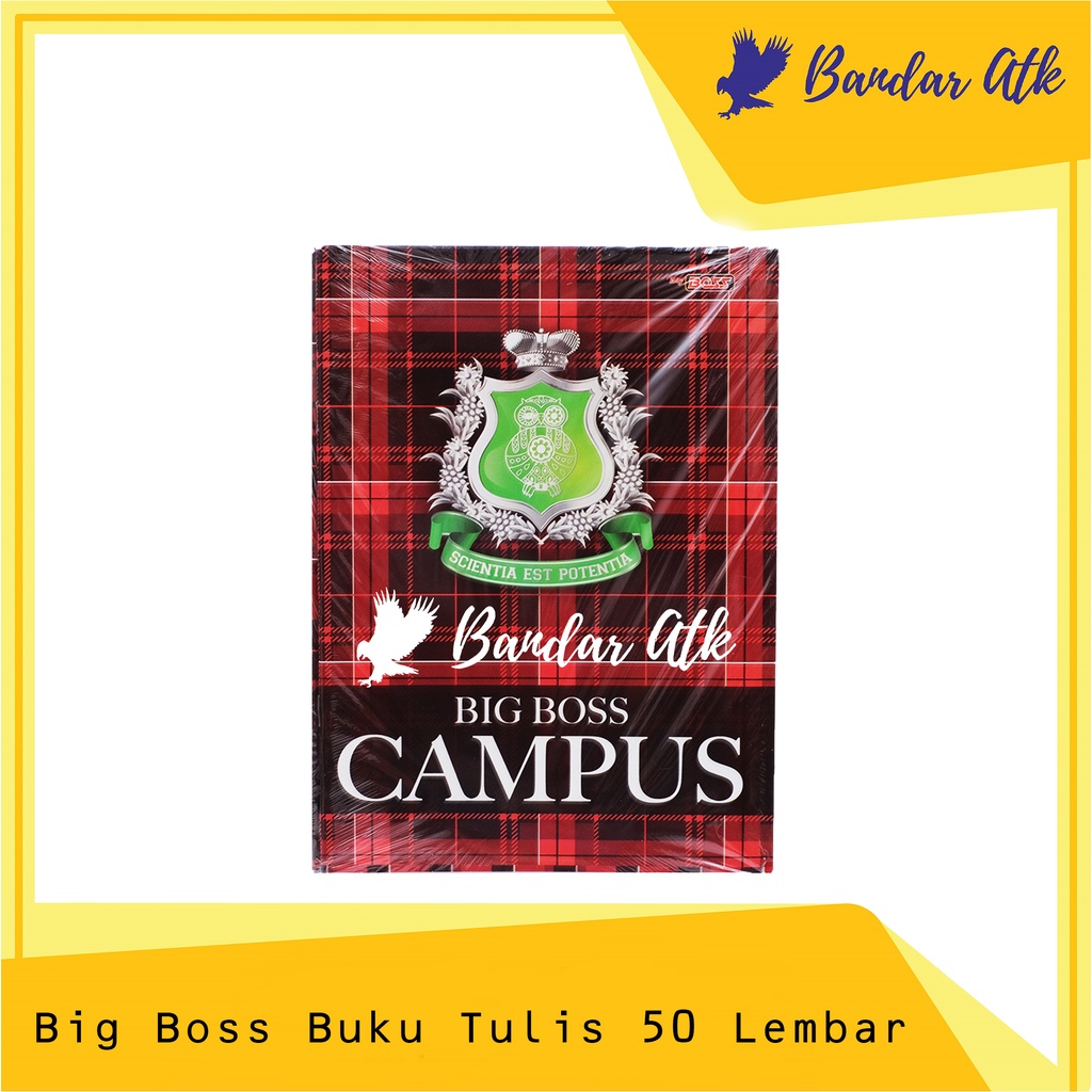 

BUKU TULIS CAMPUS BIG BOSS 50 LBR BOXY [PACK 10 BUKU]