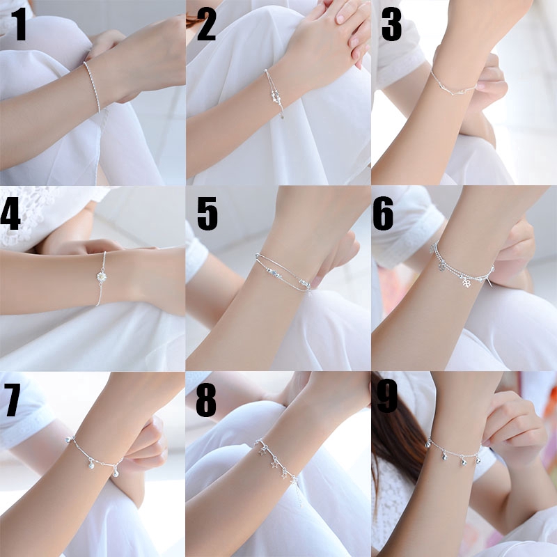 Gelang Wanita Multi Layer Bandul Aneka Desain Gaya Simple Menarik Untuk Hadiah