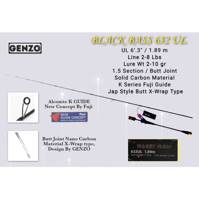 JORAN UL MURAH SUDAH FUJI JORAN ULTRALIGHT GENZO BLACK BASS